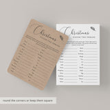 Christmas Office Party Game Finish The Phrase Printable
