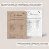 4 Kraft Christmas Games for Family Printable