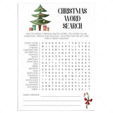 Xmas Word Search Game Printable by LittleSizzle