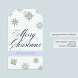 Silver christmas tags by LittleSizzle