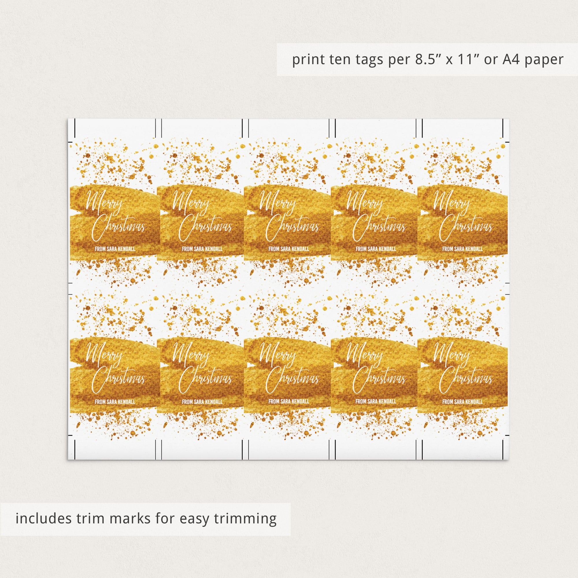 Personalized christmas tags by LittleSizzle