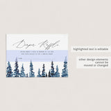 Winter Baby Shower Diaper Raffle Cards DIY