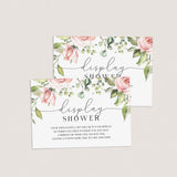 Floral display shower insert template by LittleSizzle