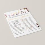 Find The Guest Game Template Autumn Theme