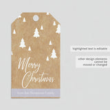 Kraft christmas tags template by LittleSizzle