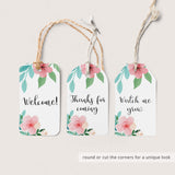 Floral Thank You Cards, Labels and Gift List Printable