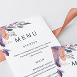 Editable menu card template DIY table setting by LittleSizzle