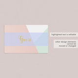 Baby Name Cards Tented by LittleSizzle