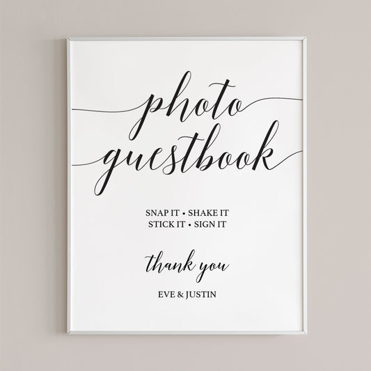 Photo guestbook snap it sign by LittleSizzle