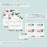 Tropical Baby Shower Activity Guess The Bump Size