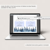 DIY enchanted bridal shower invitation Winter bridal shower invitation template by LittleSizzle