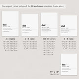 Dad Definition Print Digital Download