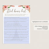 Boho Baby Shower Ice Breaker Game Dad Knows Best