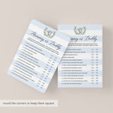 Instant download boy baby shower game guess who said what by LittleSizzle
