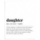 Daughter Definition Print Digital Download by LittleSizzle