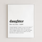 Daughter Definition Print Digital Download by LittleSizzle