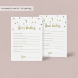 Dear babies pdf for twin babyshower by LittleSizzle