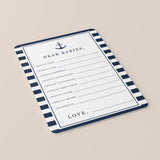 Dear Babies Wishes for Baby Cards Nautical