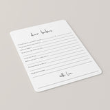 Twins Baby Shower Game Printable Dear Babies Modern Minimalist