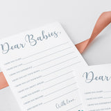 Twins baby shower game winter theme printable by LittleSizzle