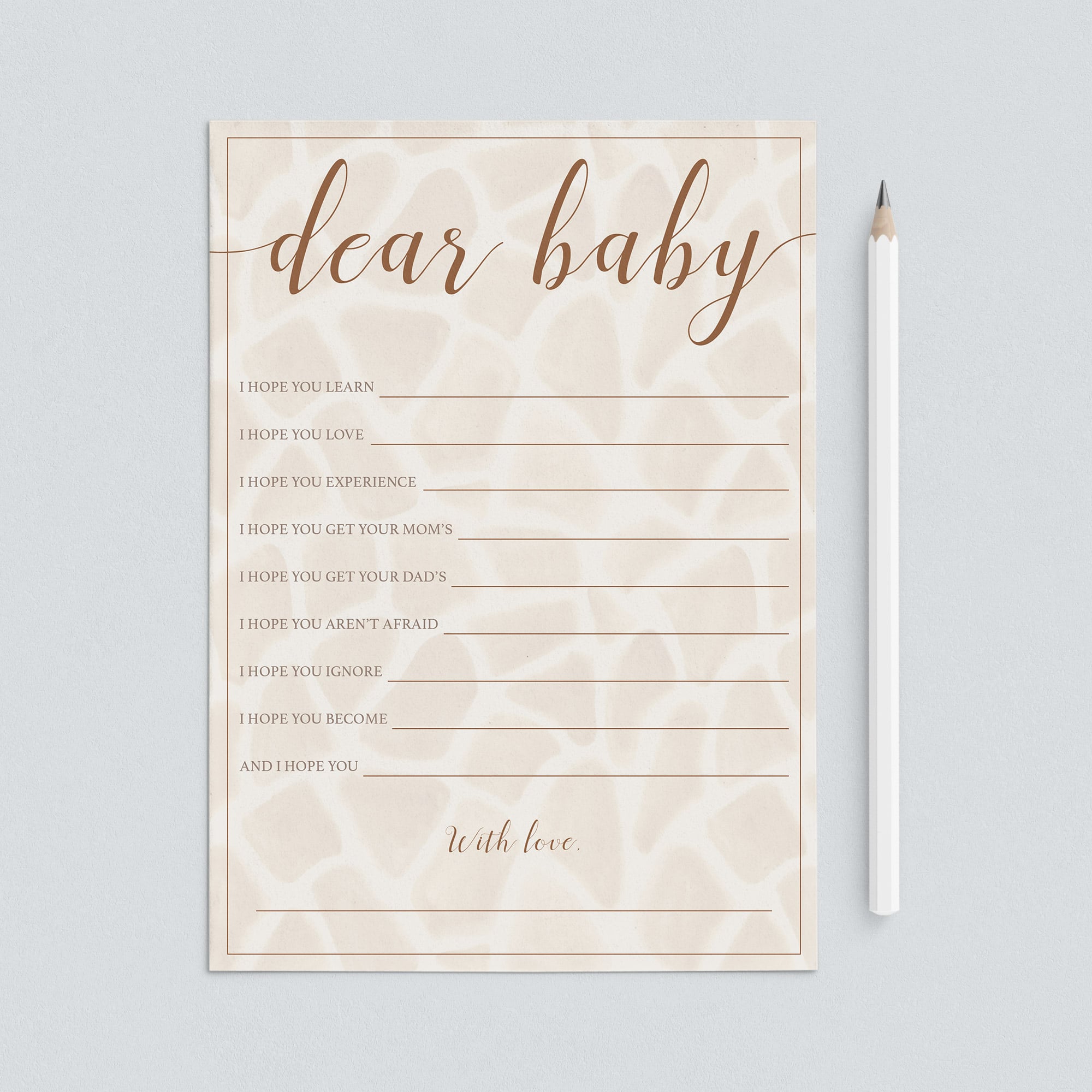 Instant download gender neutral jungle baby party game by LittleSizzle