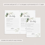 Green and Gold Baby Shower Keepsakes for Mom-To-Be