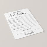 Twin Baby Shower Wish Cards Digital Download