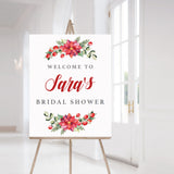 Christmas Wedding Shower Welcome Sign Template by LittleSizzle