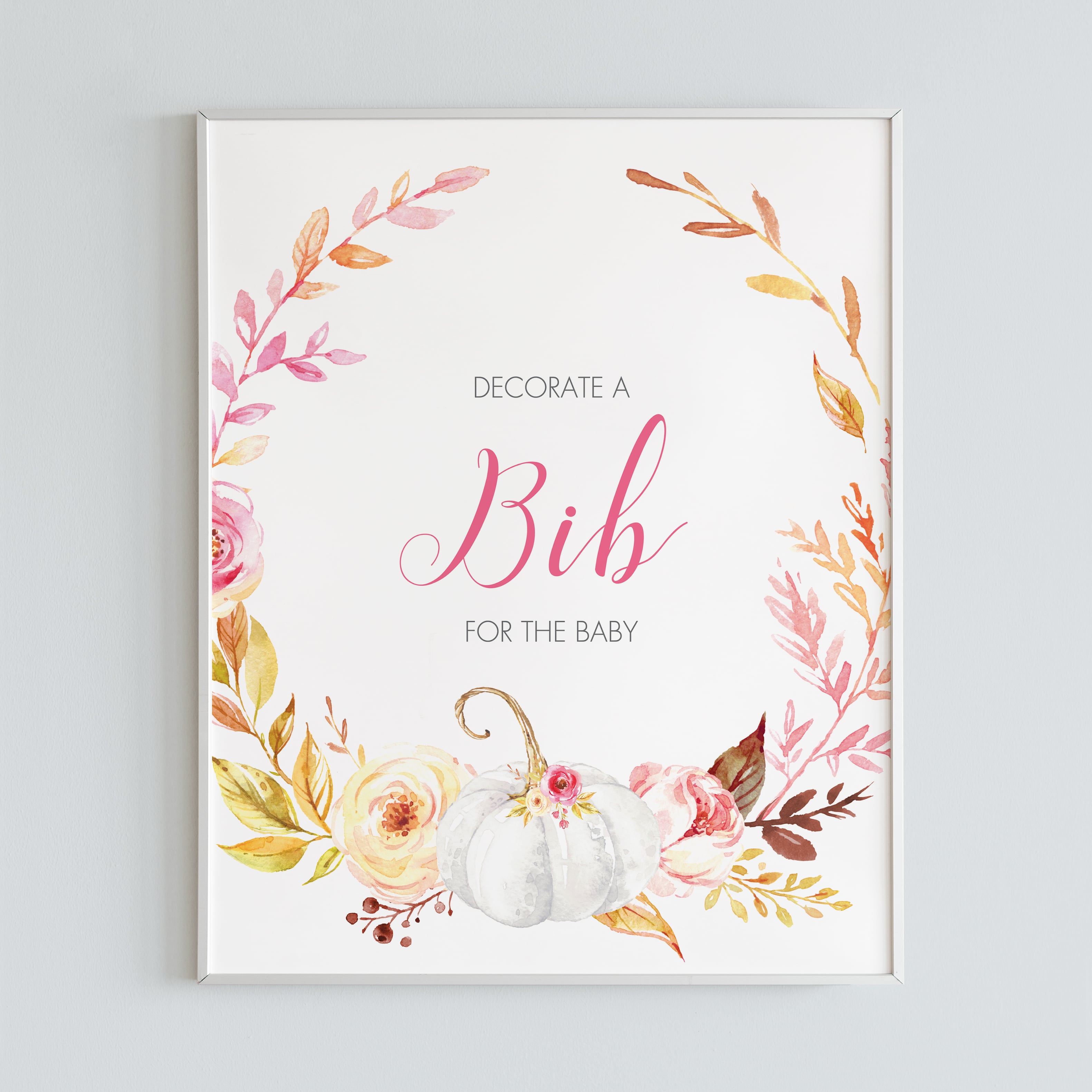 fall baby shower decorations table signs by LittleSizzle