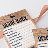 Woodland baby shower wishes for the baby printable by LittleSizzle