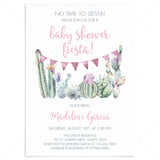 Fiesta baby shower invitation template for girl by LittleSizzle