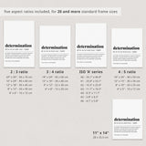 Determination Definition Print Instant Download
