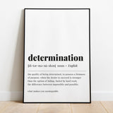 Determination Definition Print Instant Download