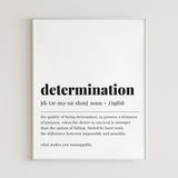Determination Definition Print Instant Download by Littlesizzle