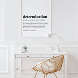 Determination Definition Print Instant Download