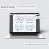 DIY diaper raffle tickets for neutral winter baby shower party by LittleSizzle