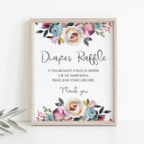 Watercolor flowers baby shower decorations printable by LittleSizzle