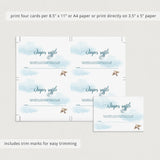 Hot Air Balloon Baby Shower Invitation Templates