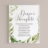 Late night diaper thoughts baby shower game download by LittleSizzle