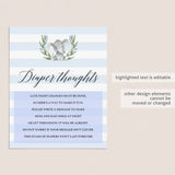 Blue and white baby boy party decor by LittleSizzle