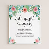 Pink and green shower decor printable by LittleSizzle