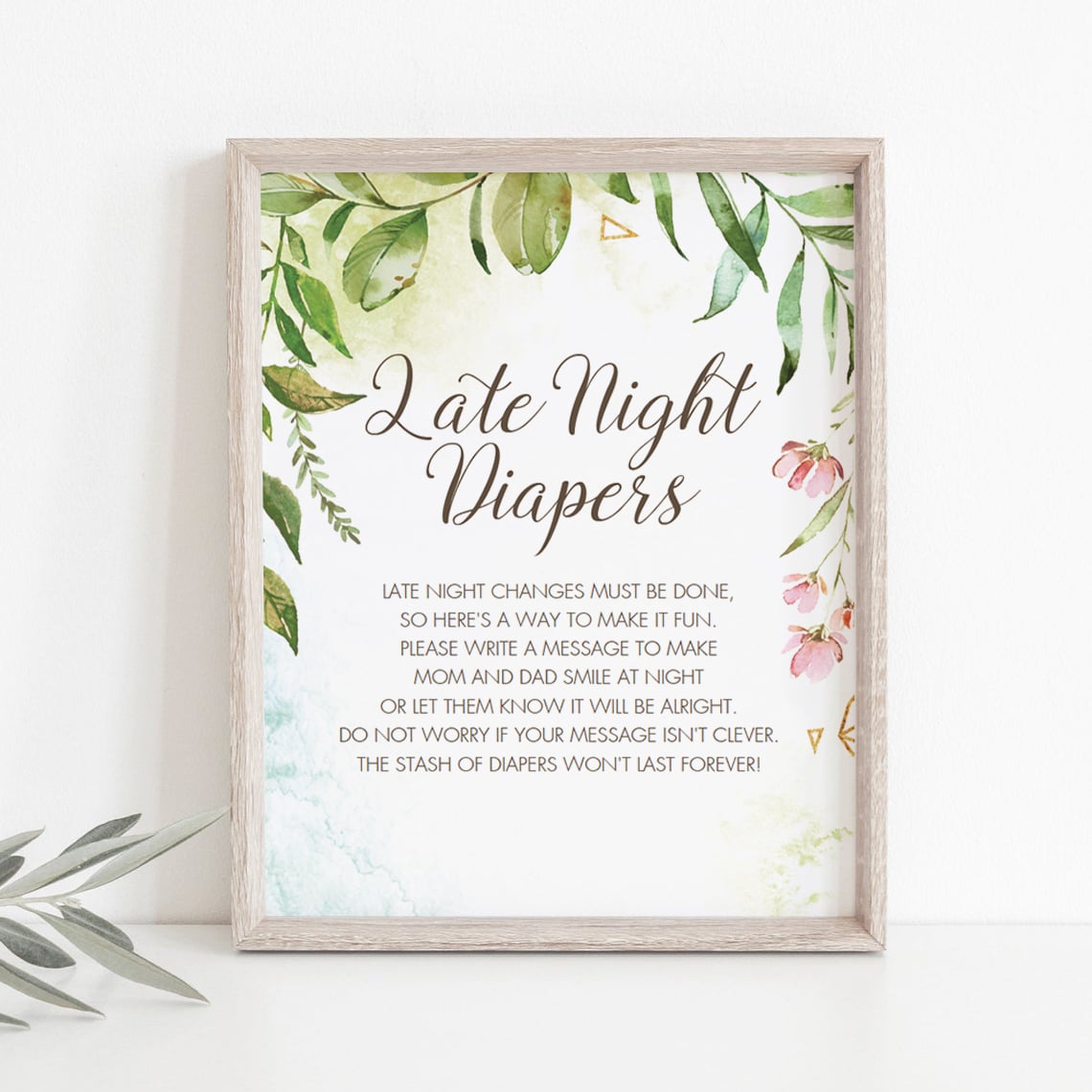 Pastel watercolor baby party activity DIY by LittleSizzle
