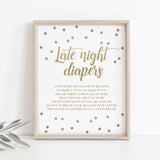 Funny baby shower games gold and white template by LittleSizzle
