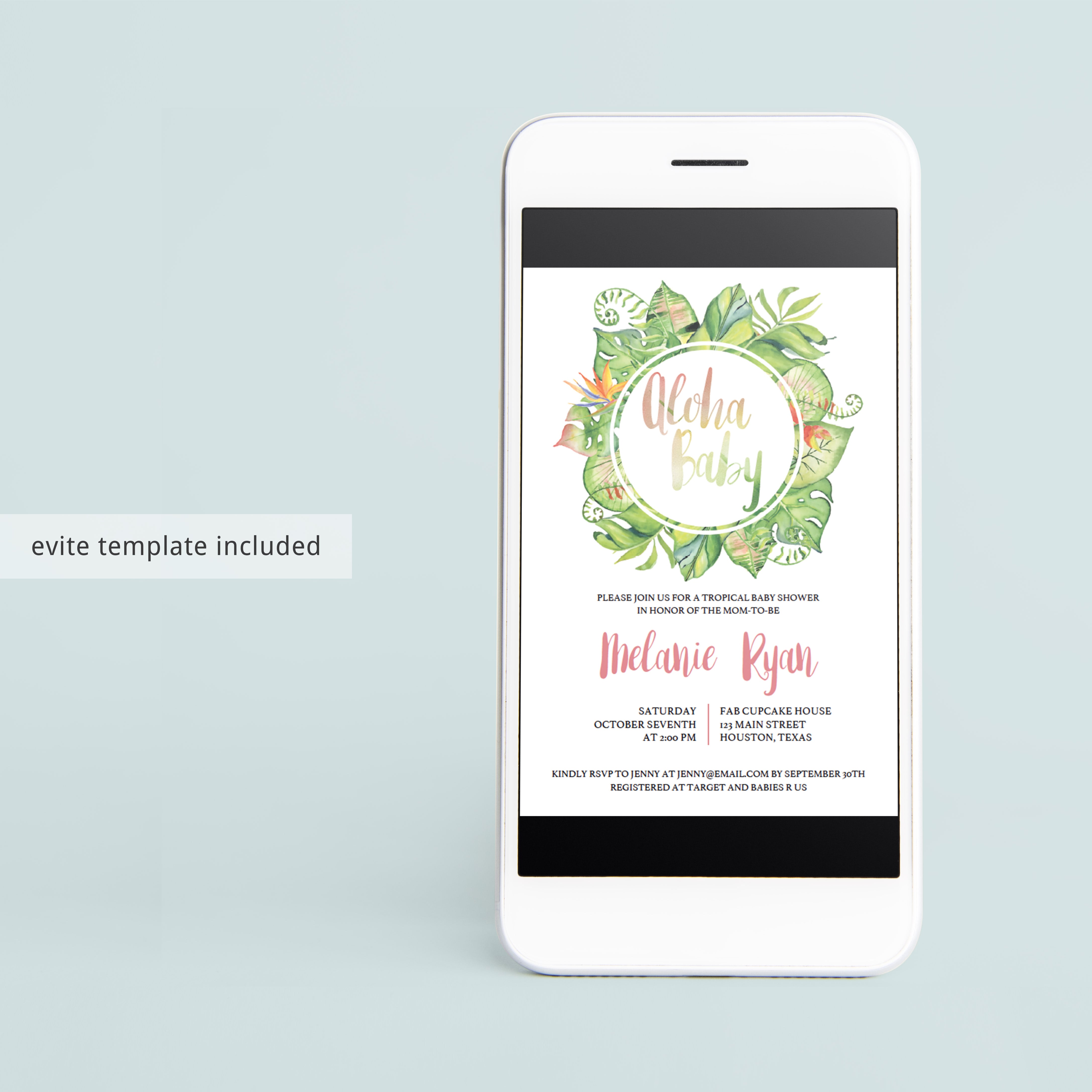 Editable Baby Shower Invitation by LittleSizzle