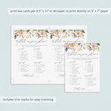 unique floral bridal shower games