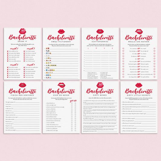 Dirty Bach Party Games Bundle Printable by LittleSizzle