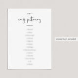 Dirty Games Bundle Printable Modern Minimalist