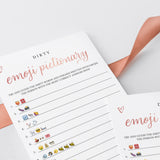 Emoji Bachelorette Game Rose Gold Instant Download
