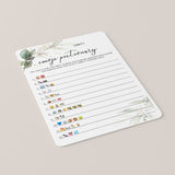 Bachelorette Party Emoji Pictionary Game Printable