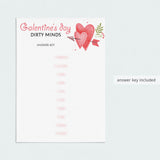 Dirty Minds What Am I Game for Zoom & Printable